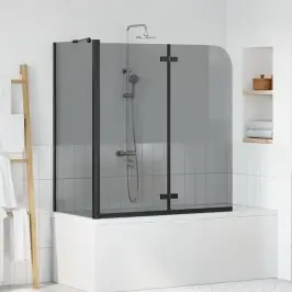 Duši Kest Must 120 X 68 X 130 Cm Esg Klaas Ja Alumiinium