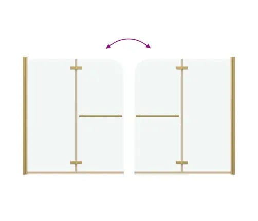 Dušo Kabineto Uždanga Auksinė 120 X 140 Cm