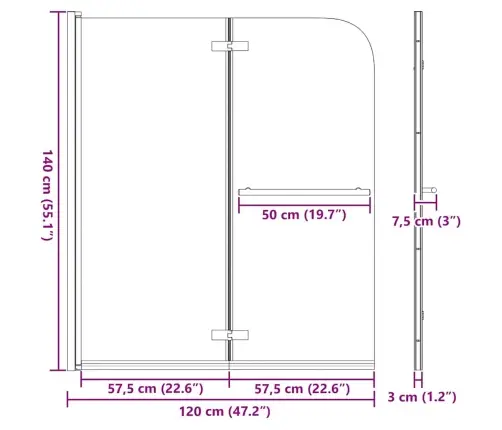 Dušo Kabineto Uždanga Auksinė 120 X 140 Cm