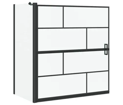 Vanni Dušiekraan Must Ja Läbipaistev 116 X 68 X 128 Cm