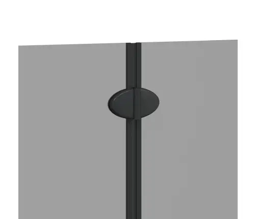 Dušas Apdare Melna 95 X 140 Cm Esg Stikls Un Alumīnijs Vidaxl