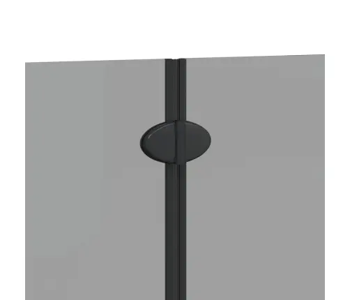 Dušas Apdare Melna 120 X 140 Cm Esg Stikls Un Alumīnijs Vidaxl