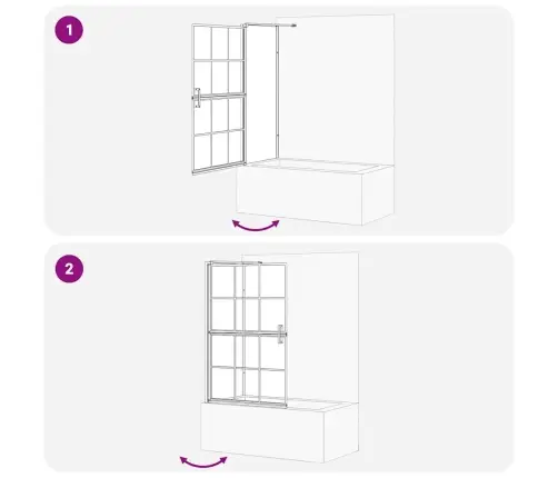 Vannas Dušas Ekrāns Melna Un Caurspīdīga 80 X 67 X 129.5 Cm Vidaxl