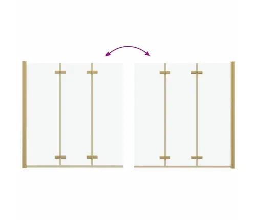 Dušo Kabineto Uždanga Auksinė 130 X 138 Cm