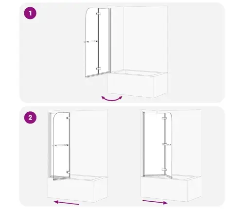 Duši Kest Kuldne 95 X 140 Cm Esg Klaas Ja Alumiinium