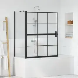 Vanni Dušiekraan Must Ja Läbipaistev 116 X 68 X 128 Cm