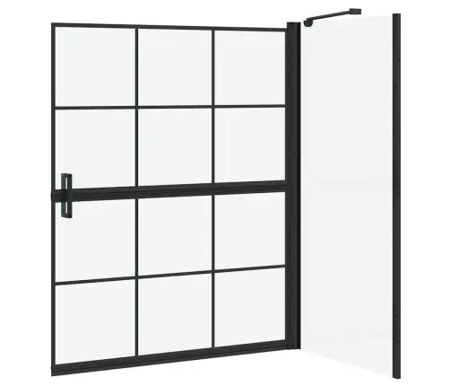 Vanni Dušiekraan Must Ja Läbipaistev 116 X 68 X 128 Cm