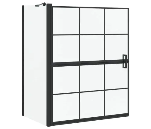 Vanni Dušiekraan Must Ja Läbipaistev 116 X 68 X 128 Cm