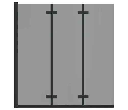 Dušas Apdare Melna 130 X 138 Cm Esg Stikls Un Alumīnijs Vidaxl