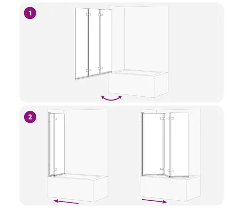 Dušas Apdare Melna 130 X 138 Cm Esg Stikls Un Alumīnijs Vidaxl