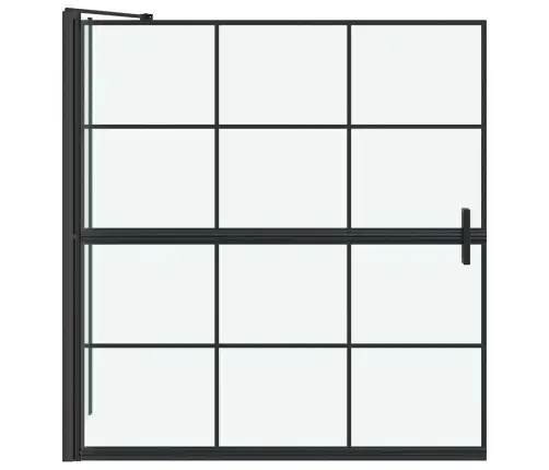 Vanni Dušiekraan Must Ja Läbipaistev 116 X 68 X 128 Cm