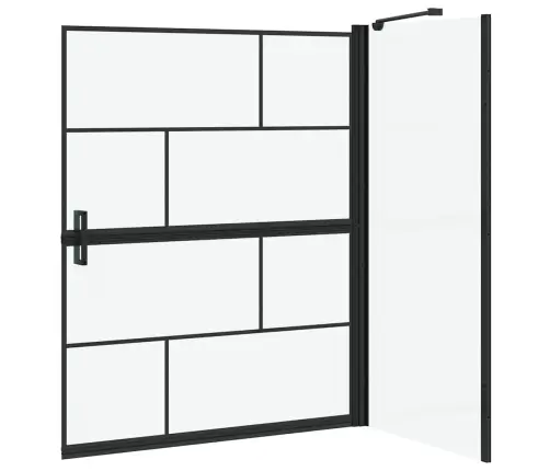 Vanni Dušiekraan Must Ja Läbipaistev 116 X 68 X 128 Cm
