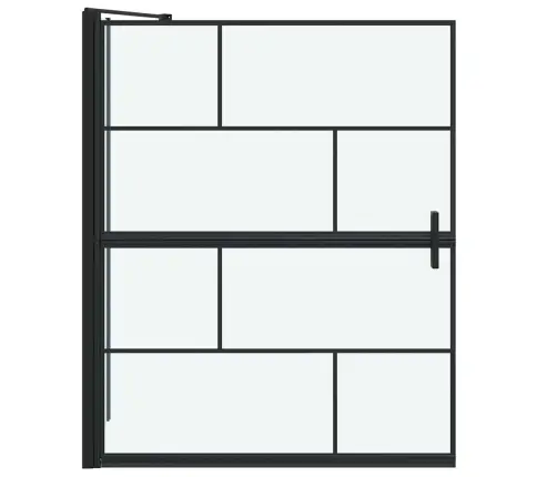 Vanni Dušiekraan Must Ja Läbipaistev 116 X 68 X 128 Cm