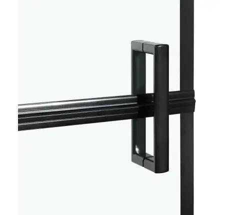 Vannas Dušas Ekrāns Melna Un Caurspīdīga 80 X 67 X 129.5 Cm Vidaxl