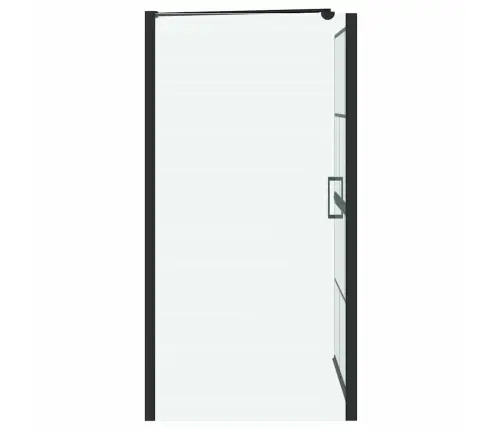 Vannas Dušas Ekrāns Melna Un Caurspīdīga 80 X 67 X 129.5 Cm Vidaxl
