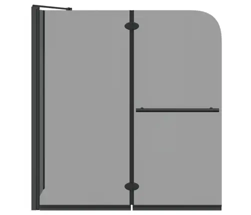 Kokkuklapitav Dušikabiin Tume Läbipaistev 120 X 67 X 129 Cm