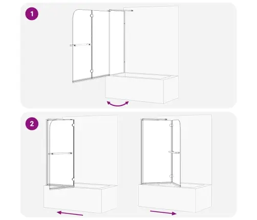 Kokkuklapitav Dušikabiin Tume Läbipaistev 120 X 67 X 129 Cm