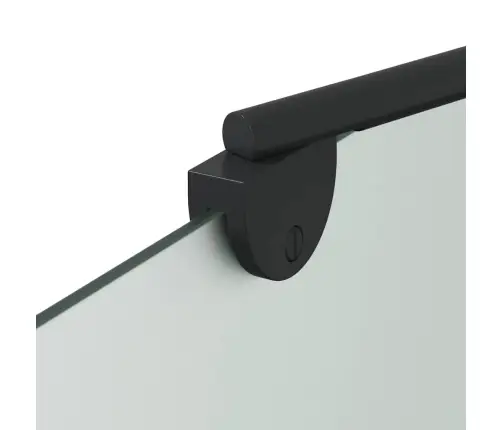 Dušas Apdare Melna 120 X 68 X 130 Cm Esg Stikls Un Alumīnijs Vidaxl