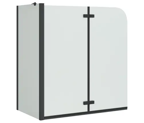 Dušas Apdare Melna 120 X 68 X 130 Cm Esg Stikls Un Alumīnijs Vidaxl