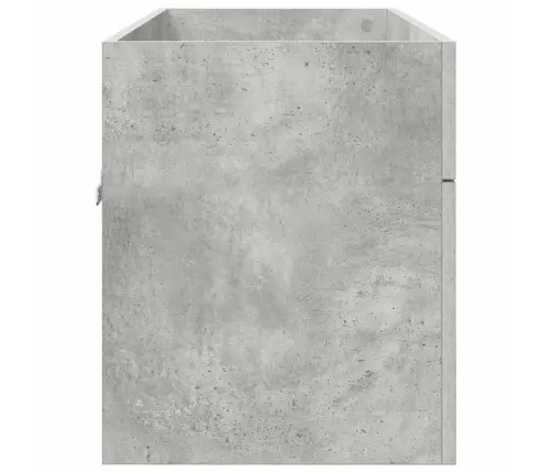 Praustuvo Spintelė Su Saugykla Betono Pilka Apdirbta Mediena