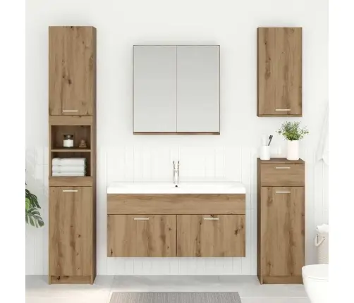 Izlietnes Skapītis Ar Durvīm Artisānā Ozols 38,5 X 100 X 46 Cm Vidaxl