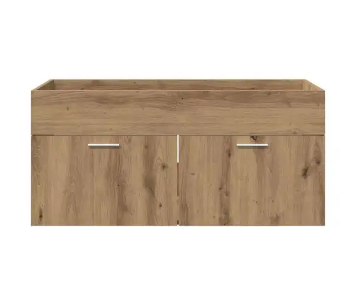 Izlietnes Skapītis Ar Durvīm Artisānā Ozols 38,5 X 100 X 46 Cm Vidaxl