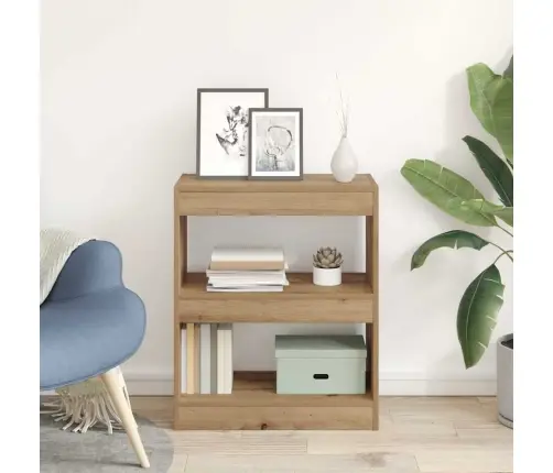 Grāmatplaukts Amatnieku Ozola 60 X 30 X 72 Cm Inženierijas Koks Vidaxl