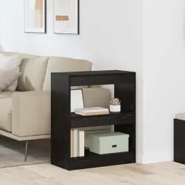 Raamaturiiul Must Tamm 60 X 30 X 72 Cm Tehispuit