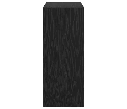 Grāmatplaukts Melns Ozols 60 X 30 X 72 Cm Inženierijas Koks Vidaxl