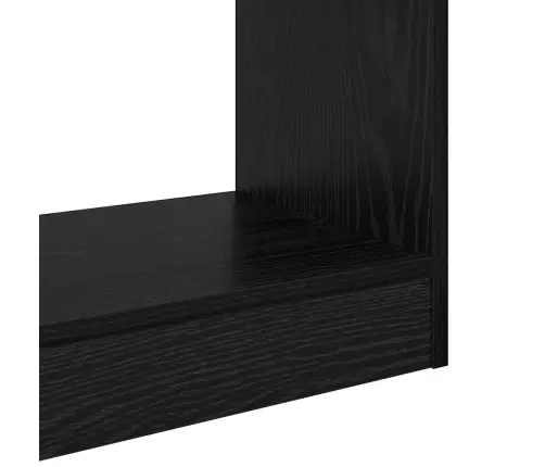 Knygų Spinta Juoda Ąžuolo 60 X 30 X 166 Cm Apdirbta Mediena