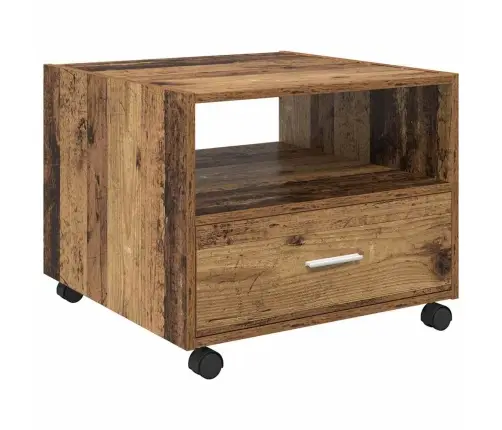 Kafijas Galdiņš Vecs Koks 55 X 55 X 45 Cm Inženierijas Koks Vidaxl