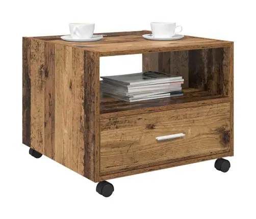 Kafijas Galdiņš Vecs Koks 55 X 55 X 45 Cm Inženierijas Koks Vidaxl