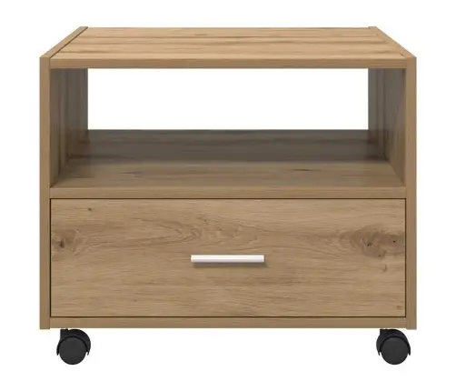 Kafijas Galdiņš With Drawer Amatnieku Ozola 55 X 55 X 45 Cm Vidaxl