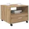 Kafijas Galdiņš With Drawer Amatnieku Ozola 55 X 55 X 45 Cm Vidaxl