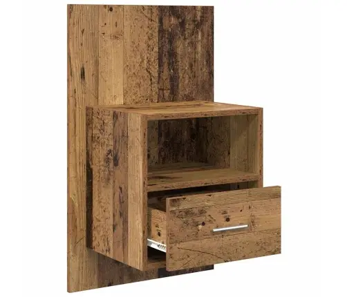 Gultas Skapis Ar Atvilktni 2 Pcs Vecs Koks 48.5 X 32.5 X 80 Cm Vidaxl