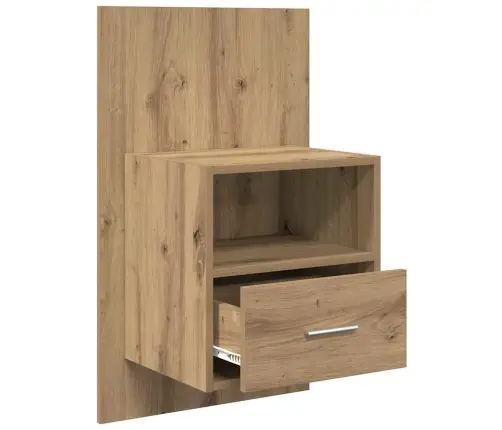 Voodikapp 2 Pcs Käsitöötamm 48.5 X 32.5 X 80 Cm Tehispuit