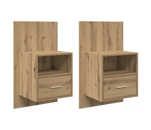 Voodikapp 2 Pcs Käsitöötamm 48.5 X 32.5 X 80 Cm Tehispuit
