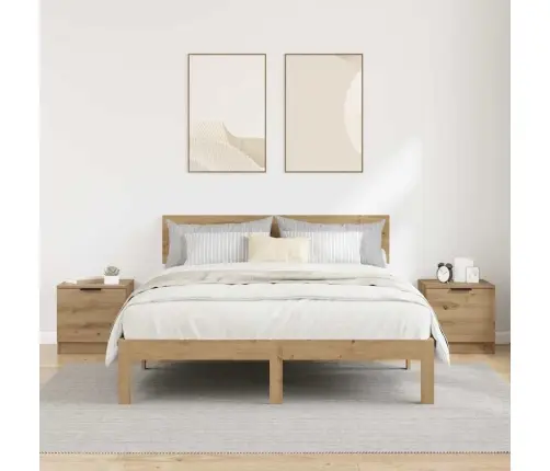 Gultas Skapis 2 Pcs Amatnieku Ozola 40 X 39 X 40 Cm Vidaxl