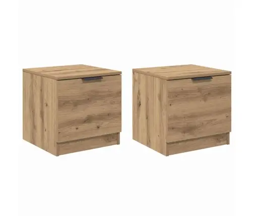 Gultas Skapis 2 Pcs Amatnieku Ozola 40 X 39 X 40 Cm Vidaxl