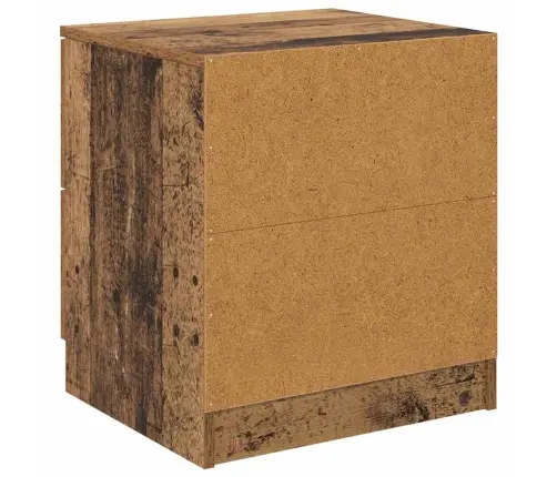 Šalia Lovos Spintelė 2 Pcs Senas Medis 45 X 39 X 50 Cm