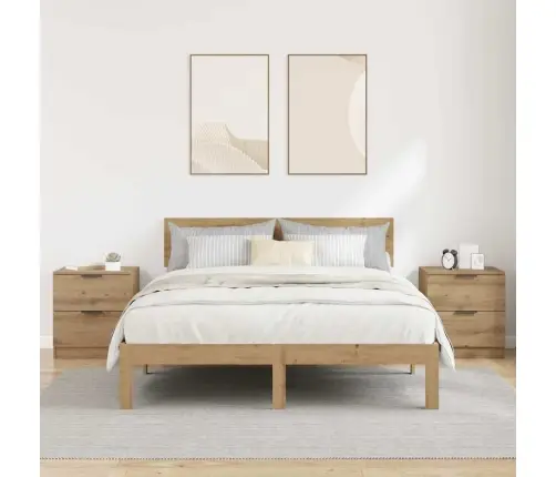 Nakts Skapītis 2 Pcs Amatnieku Ozola 45 X 39 X 50 Cm Vidaxl