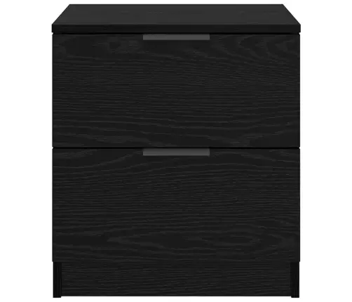 Nakts Skapītis Ar Atvilktni 2 Pcs Melns Ozols 45 X 39 X 50 Cm Vidaxl Nakts Skapītis Ar Atvilktni 2 Pcs Melns Ozols 45 X 39 X 50 Cm Vidaxl