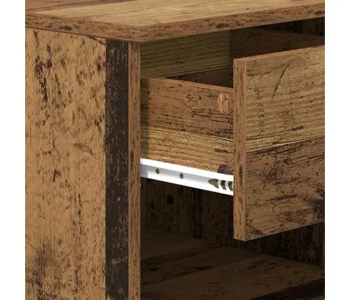 Lovos Spintelė Su Stalčių 2 Pcs Sena Mediena 40 X 39 X 40 Cm