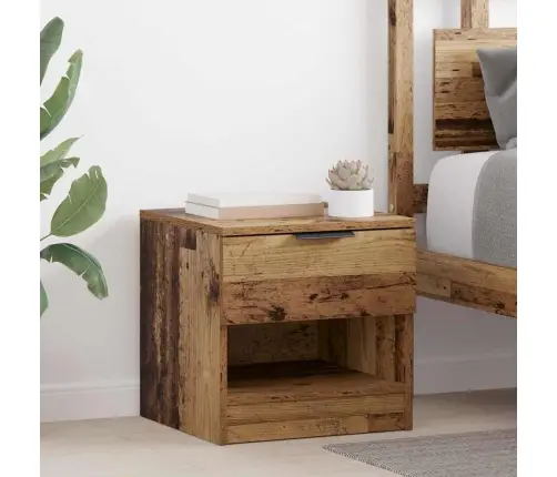 Lovos Spintelė Su Stalčių 2 Pcs Sena Mediena 40 X 39 X 40 Cm