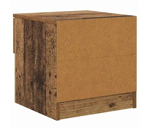 Lovos Spintelė Su Stalčių 2 Pcs Sena Mediena 40 X 39 X 40 Cm