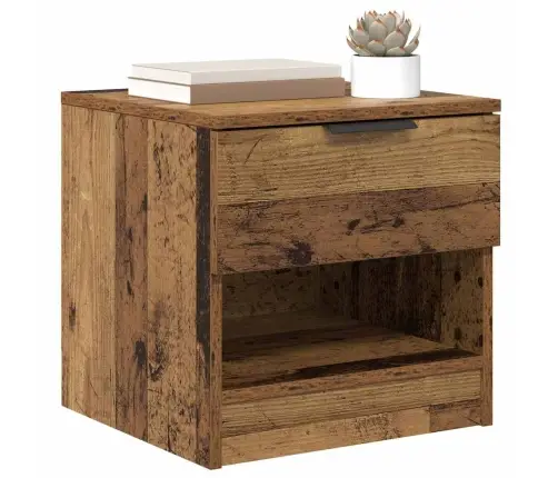 Lovos Spintelė Su Stalčių 2 Pcs Sena Mediena 40 X 39 X 40 Cm