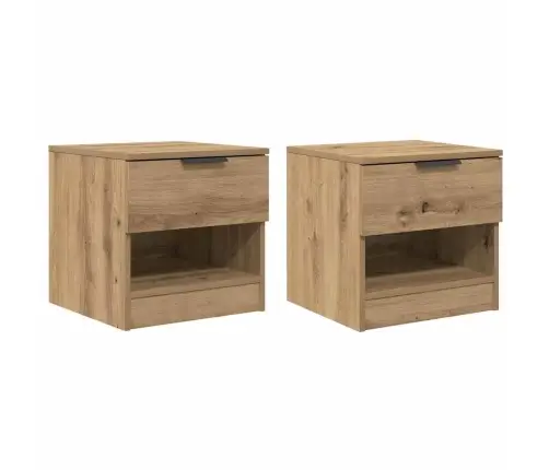 Voodikapp Sahtliga 2 Pcs Käsitöötamm 40 X 39 X 40 Cm Tehispuit