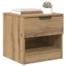 Voodikapp Sahtliga 2 Pcs Käsitöötamm 40 X 39 X 40 Cm Tehispuit