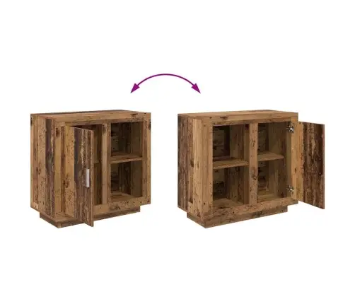 Puse Vecs Koks 40 X 80 X 75 Cm Inženierijas Koks Vidaxl