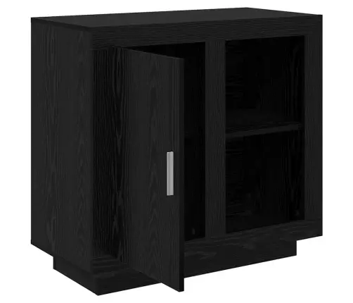 Puse Melns Ozols 40 X 80 X 75 Cm Inženierijas Koks Vidaxl